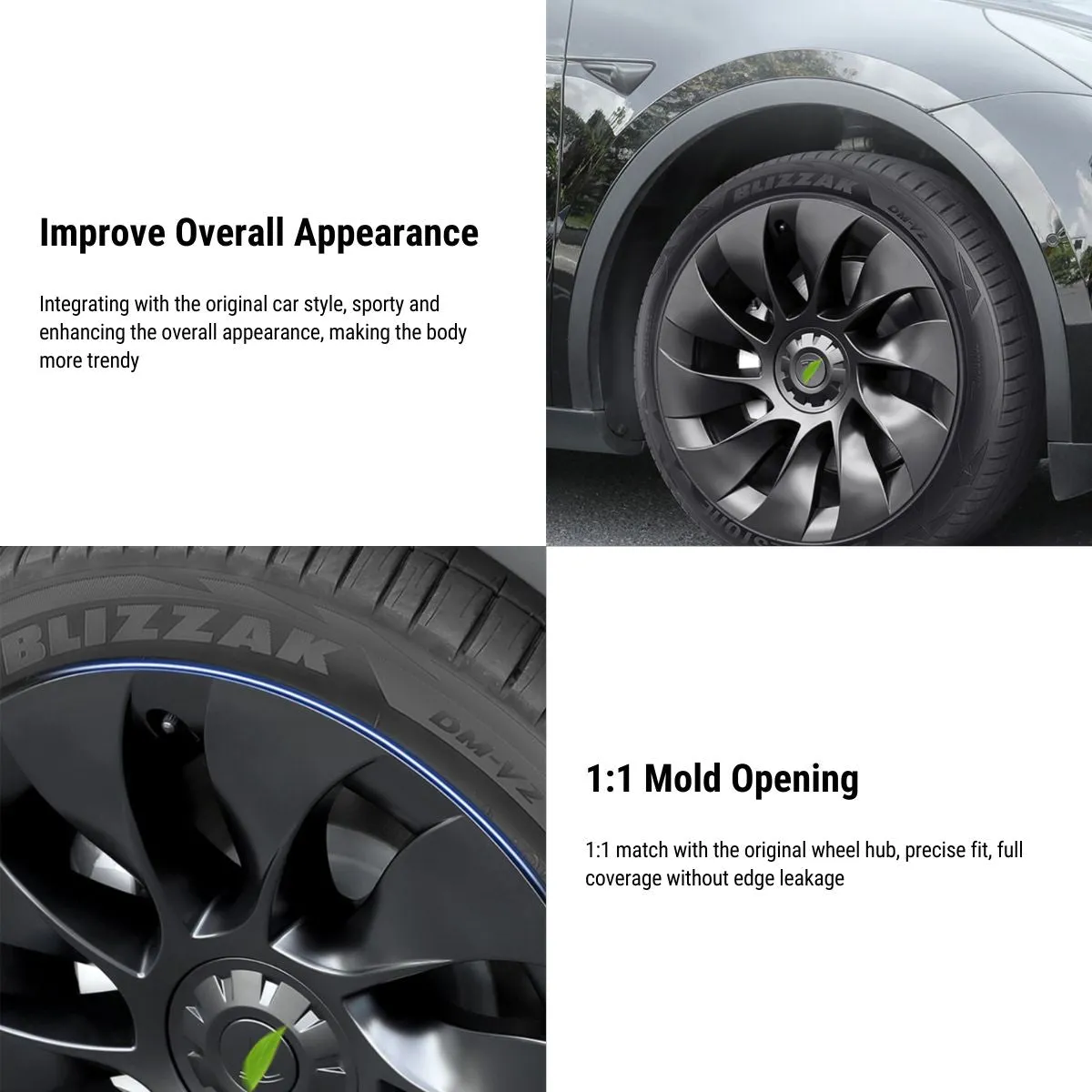 19' Performance Wheel Covers for Tesla Model 3 (4PCS)