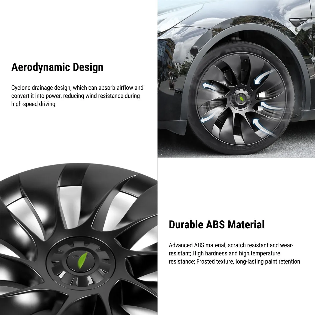 19' Performance Wheel Covers for Tesla Model 3 (4PCS)