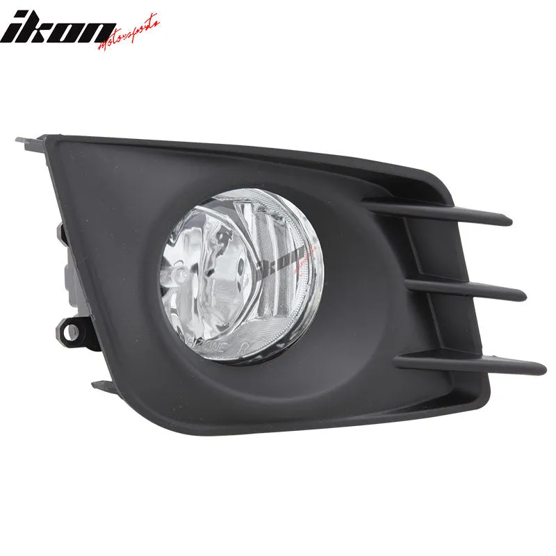 2011-2013  Scion tC Front Clear Fog Lights Driving Lamps Pair   Covers