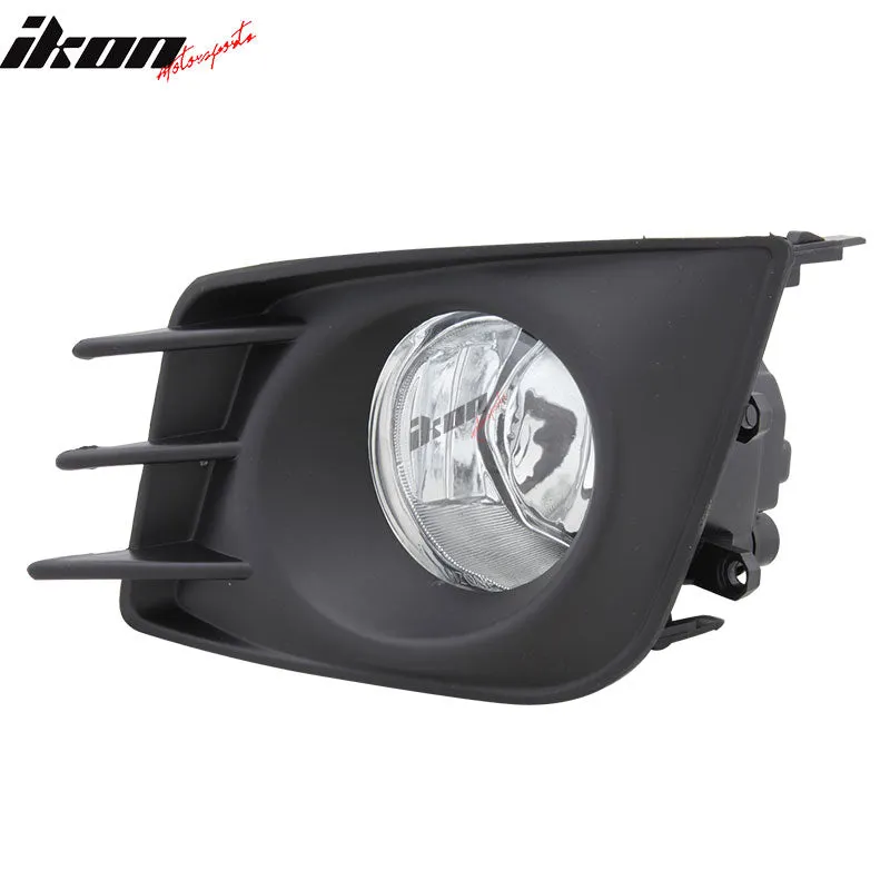 2011-2013  Scion tC Front Clear Fog Lights Driving Lamps Pair   Covers