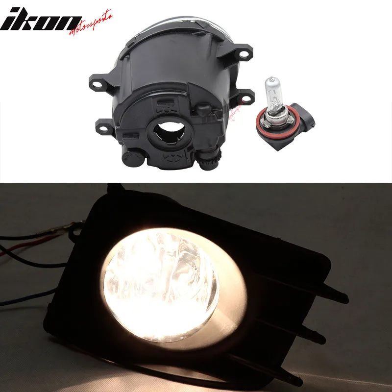 2011-2013  Scion tC Front Clear Fog Lights Driving Lamps Pair   Covers