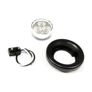 2" Amber Round Clearance/Marker Led Light With 3 Leds And Clear Lens | F235130