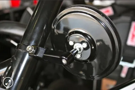 5.0″ Round CONVEX GLASS Billet Arm Side Mirror