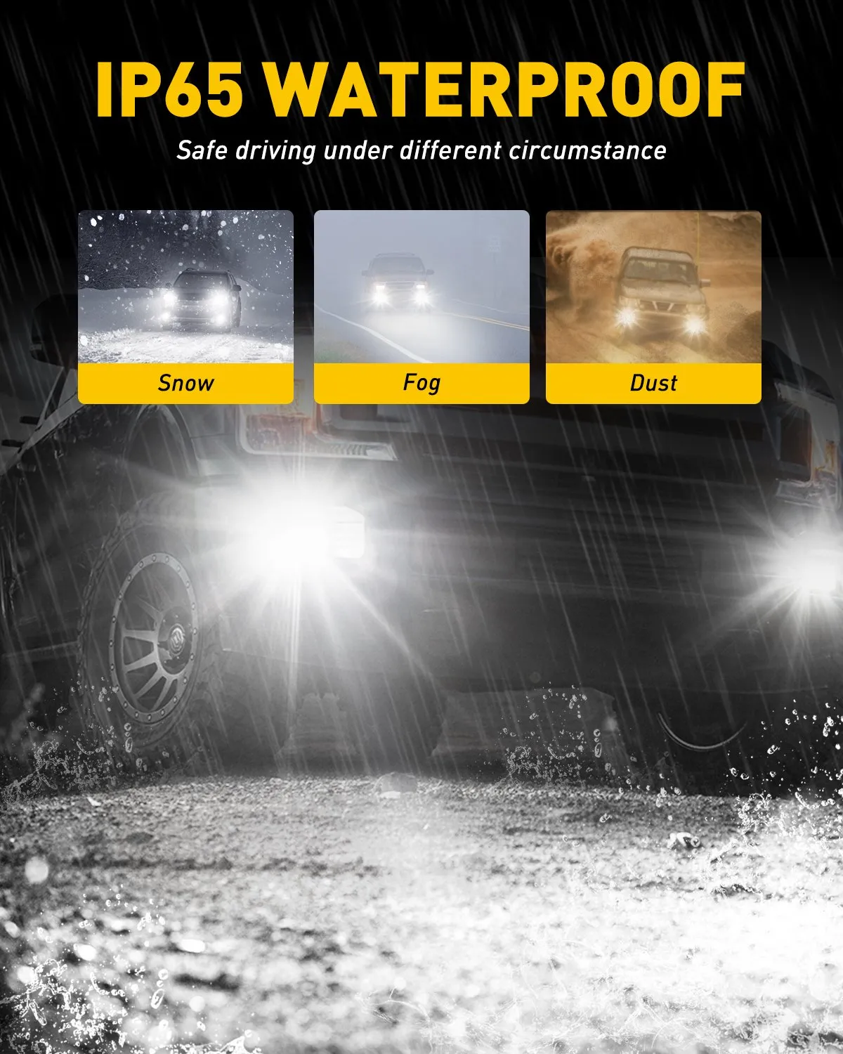 881 LED Bulb LED Fog Light Bulb, 6000 Lumen 6500K Extremely Bright Xenon White