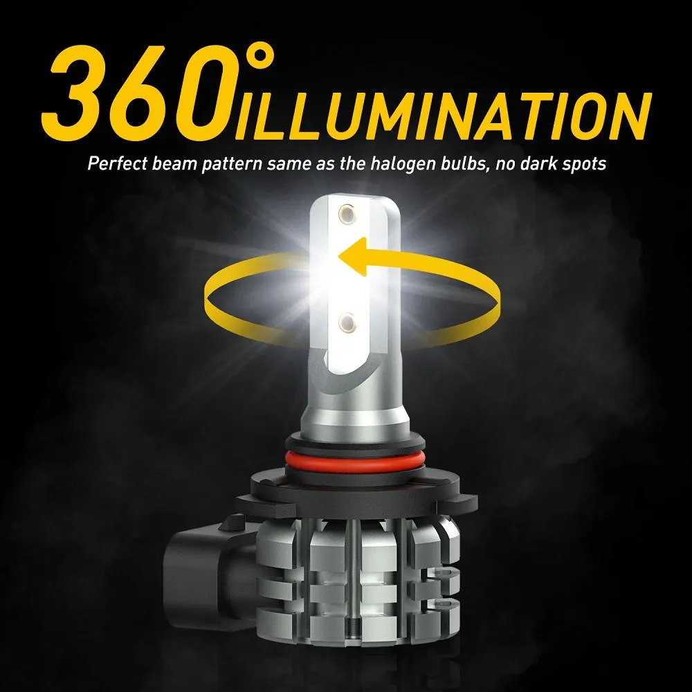 9006/HB4 LED Fog Light Bulbs, 4000 Lumens Extremely Bright with CSP Chip