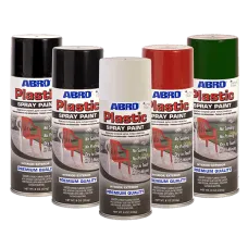 ABRO Plastic Spray Paint Green & Red Colours SPP049