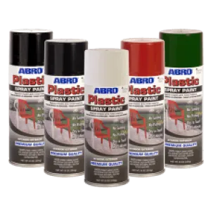 ABRO Plastic Spray Paint Green & Red Colours SPP049