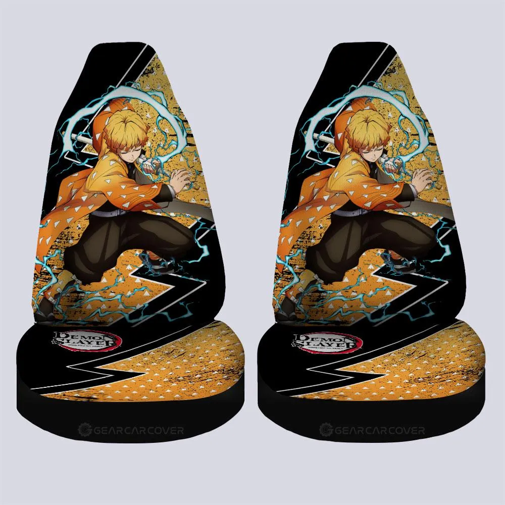 Agatsuma Zenitsu Car Seat Covers Custom Car Accessories