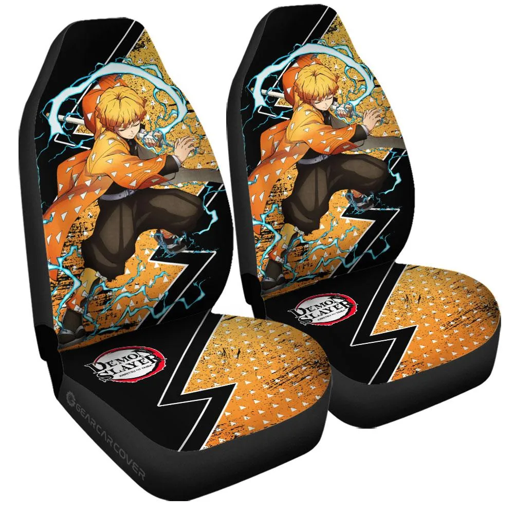 Agatsuma Zenitsu Car Seat Covers Custom Car Accessories