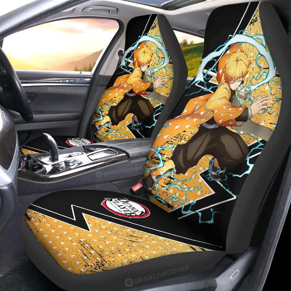 Agatsuma Zenitsu Car Seat Covers Custom Car Accessories