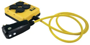 CCI 2516 Duplex Right Angle Quad Box, 15 A, 125 V :EA: QUANTITY: 1