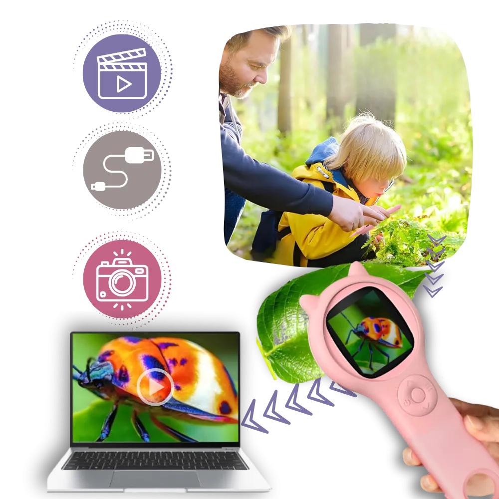 Clear Visibility Portable Microscope