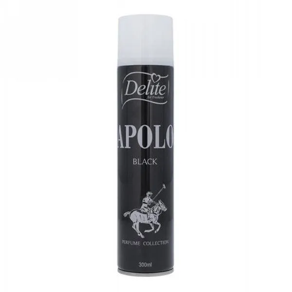DELITE AIR FRESHENER  APOLO BLACK 300ML