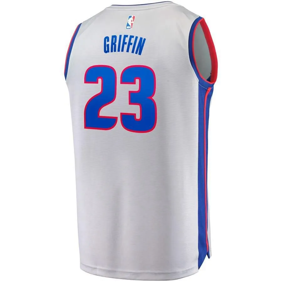 Detroit Pistons Blake Griffin Fanatics Branded Fast Break Statement Jersey Kids - Silver | Ireland H7084T8