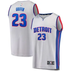 Detroit Pistons Blake Griffin Fanatics Branded Fast Break Statement Jersey Kids - Silver | Ireland H7084T8