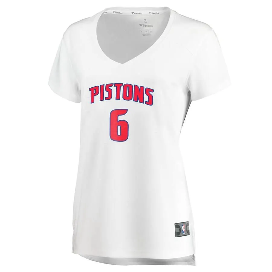 Detroit Pistons Bruce Brown Fanatics Branded Replica Fast Break Player Association Jersey Womens - White | Ireland D7674F8