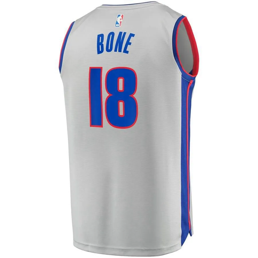 Detroit Pistons Jordan Bone Fanatics Branded Replica Fast Break Player Statement Jersey Kids - Grey | Ireland F9046K6