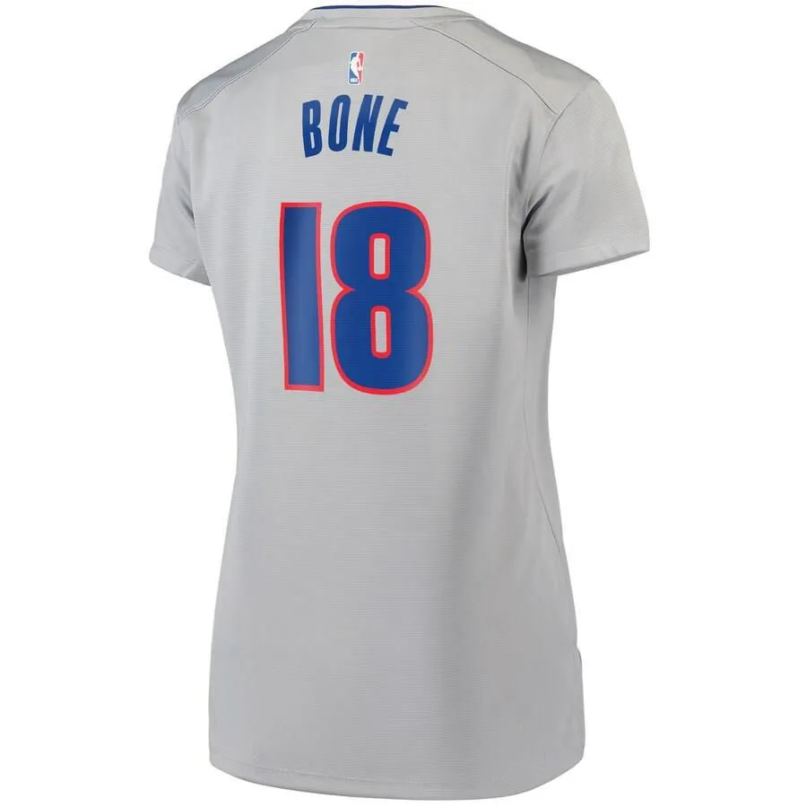 Detroit Pistons Jordan Bone Fanatics Branded Replica Fast Break Player Statement Jersey Womens - Grey | Ireland X4192Z9
