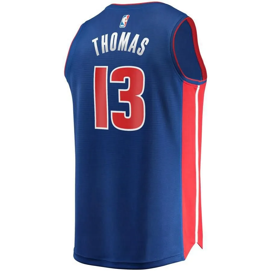 Detroit Pistons Khyri Thomas Fanatics Branded Replica Fast Break Player Icon Jersey Kids - Blue | Ireland C5139N6