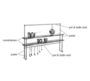 Eagle Group PRT3-C Pot Rack