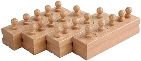 Enhance Toddlers Sensorial Skills with Montessori MiniCylinder Blocks