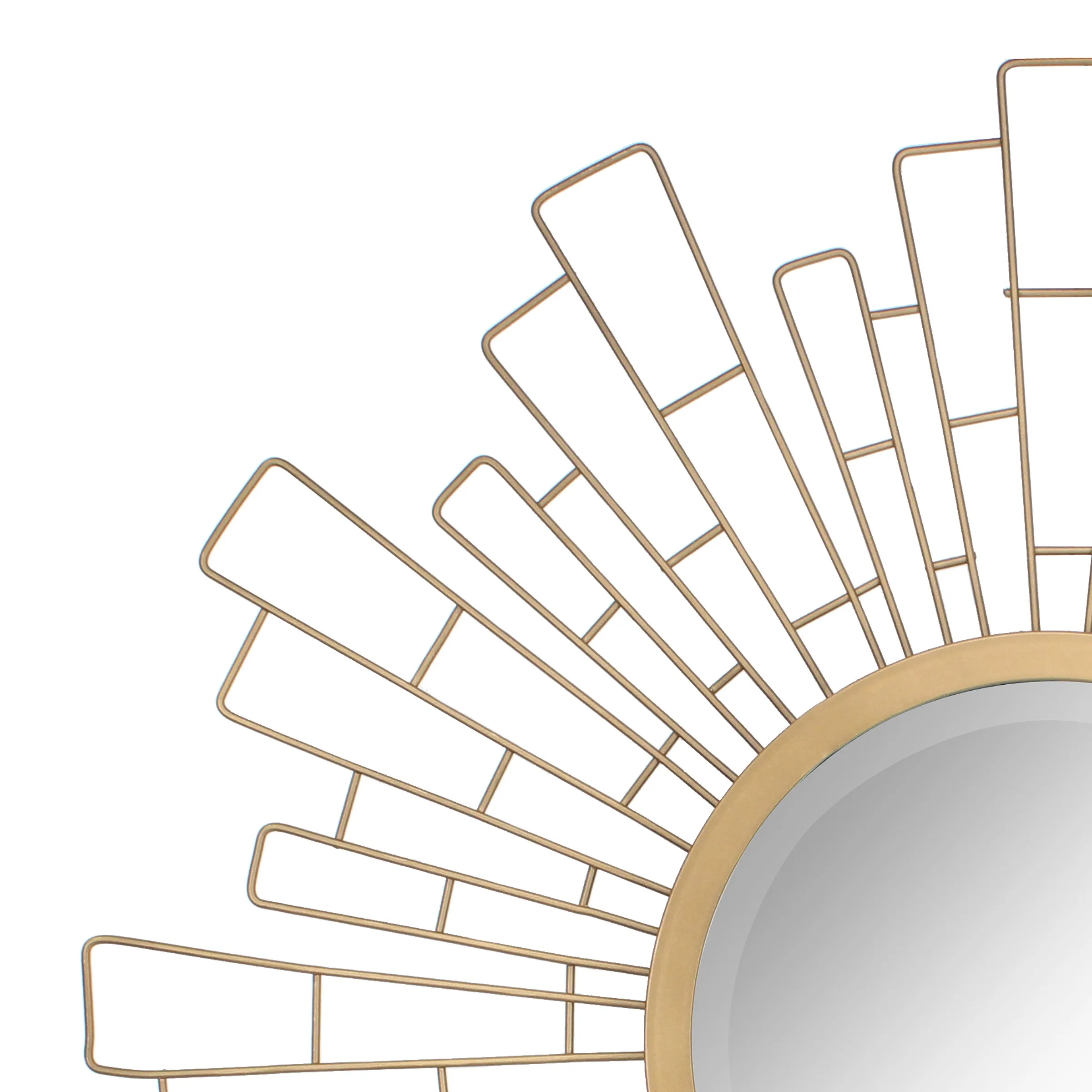 Geometric Sunburst Mirror - 23 Inch