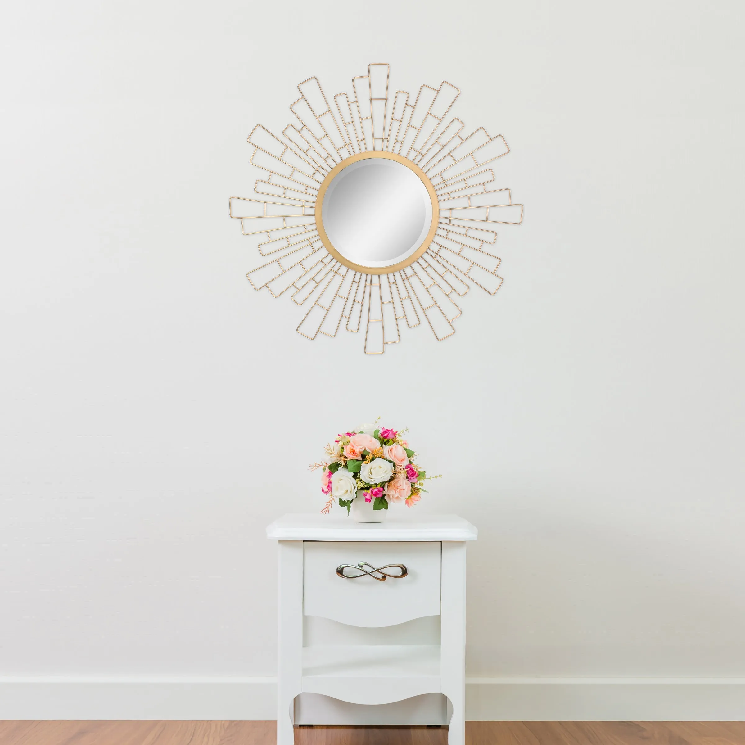 Geometric Sunburst Mirror - 23 Inch