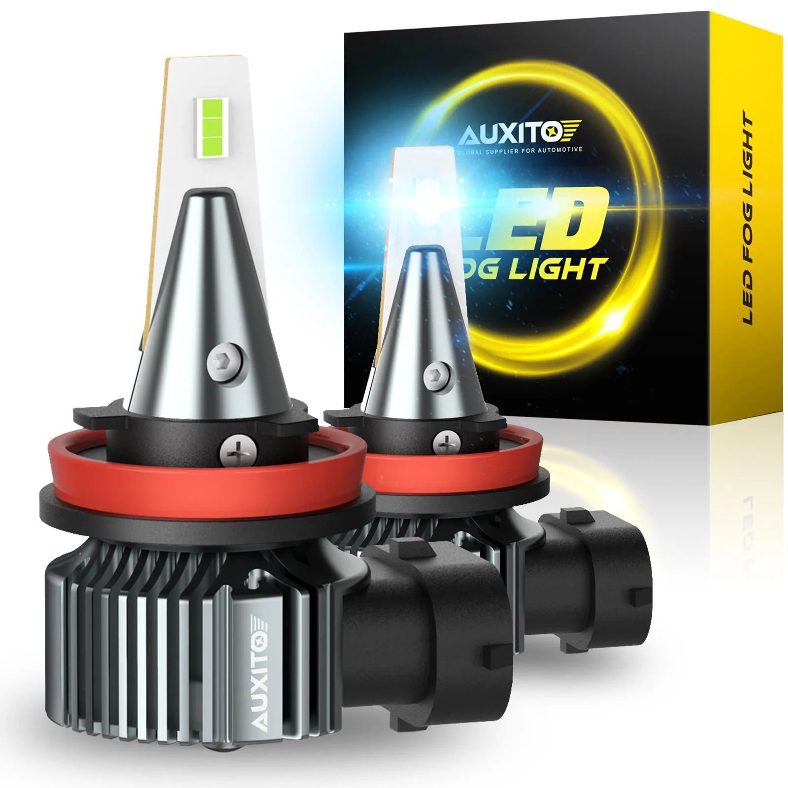H11 H8 LED Fog Light Bulbs 8000K Ice Blue Cool Appearance Upgraded Brightness Penetration