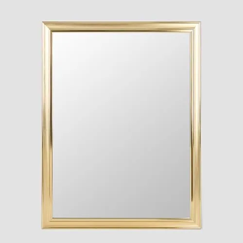 Home Centre Reflection Auric Gold Tunes Glass Wall Mirror - 50x65cm