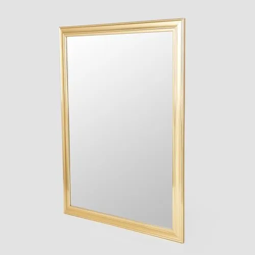 Home Centre Reflection Auric Gold Tunes Glass Wall Mirror - 50x65cm