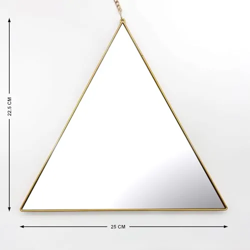 Home Centre SS24 Corsica Set of 3 Triangle Mirrors 25X22.5CM GLD