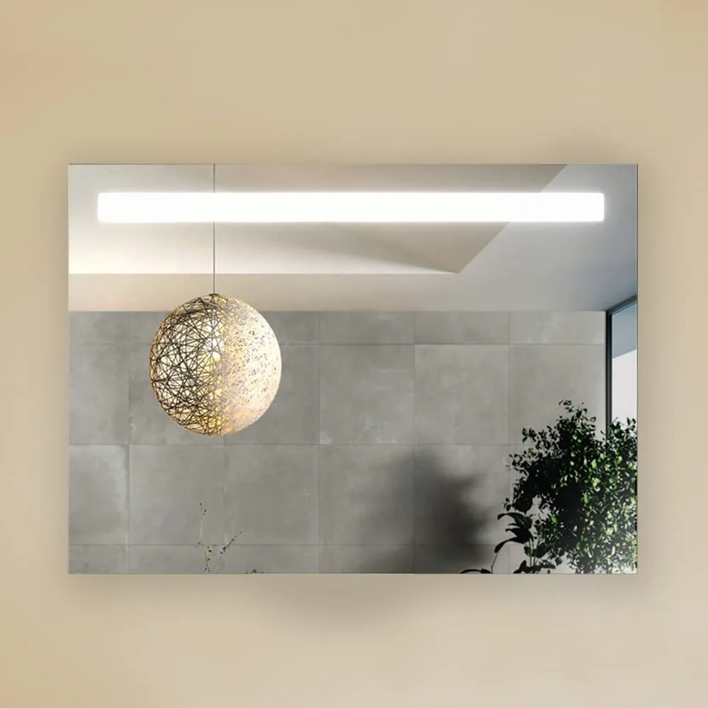 Kohler Forefront Lite Rectangular Mirror 900mm X 650 mm, Inset LED Lights, Mechanical Switch with Defogger