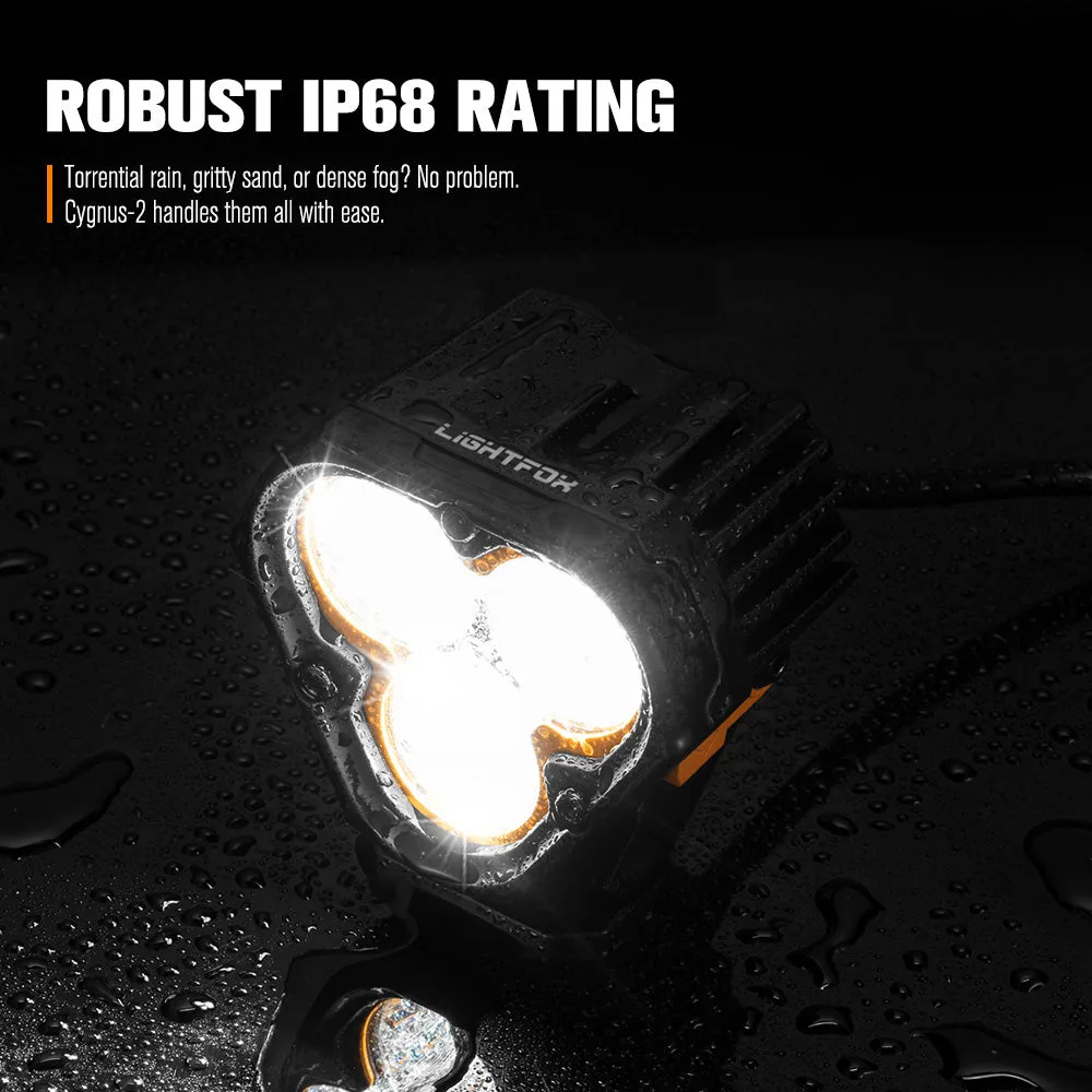 LIGHTFOX Pair 3inch Cygnus-3 Osram LED Pod Lights 1Lux@360m 3,236LM