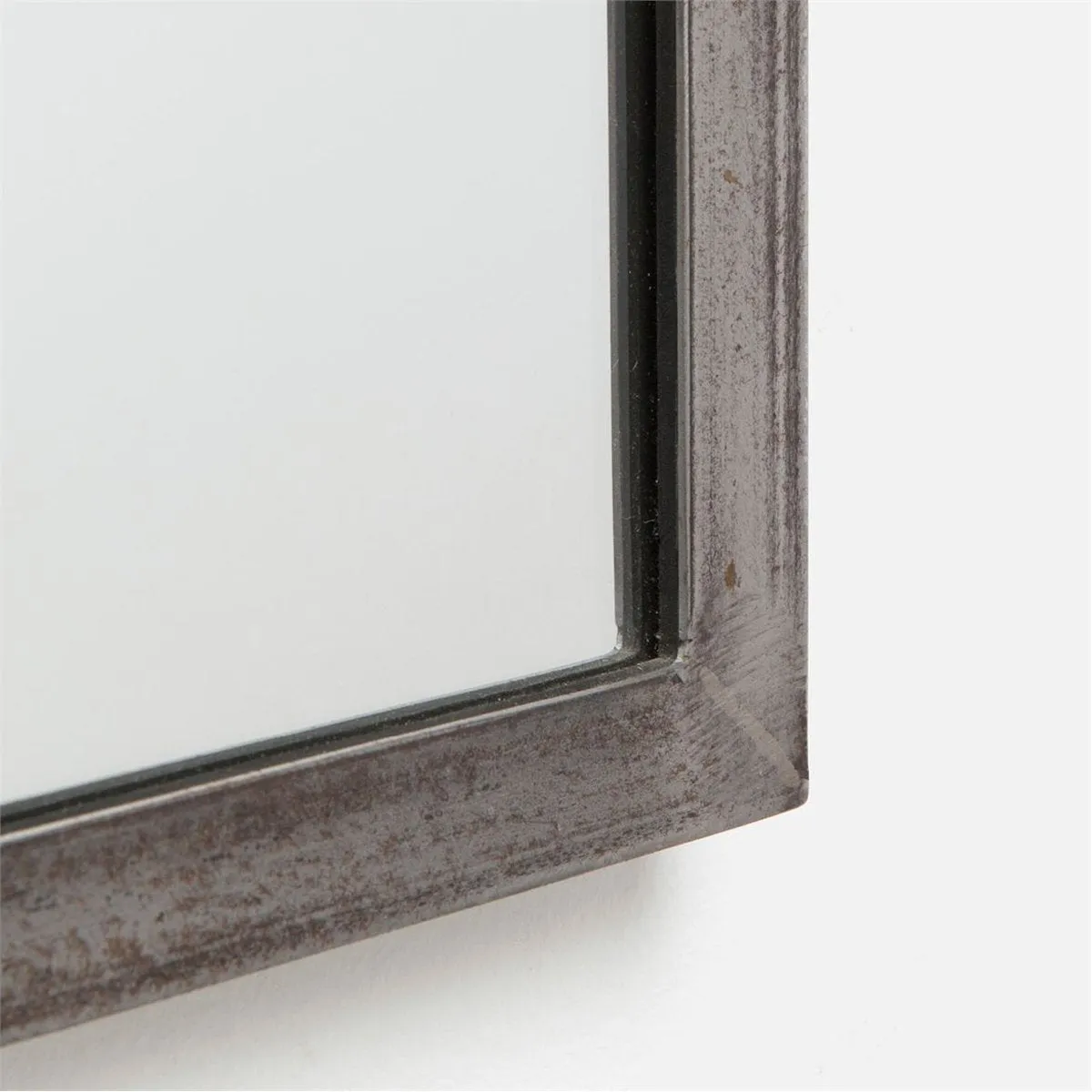 Made Goods Bennett Aged Steel Metal Mirror