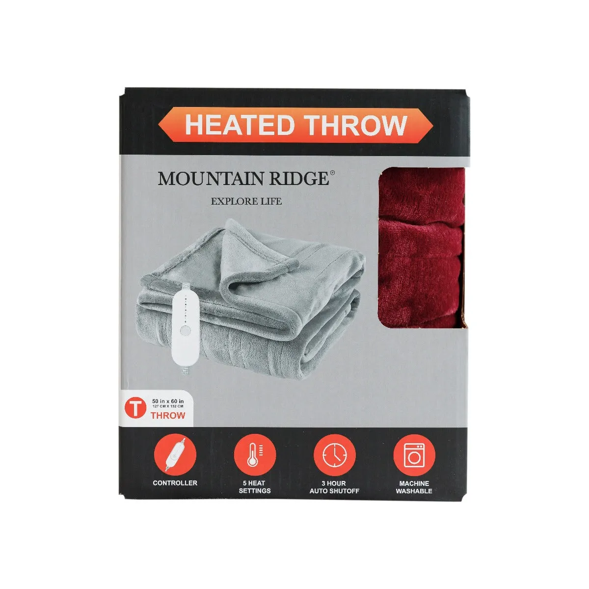 Microplush Heated 50x60 Throw