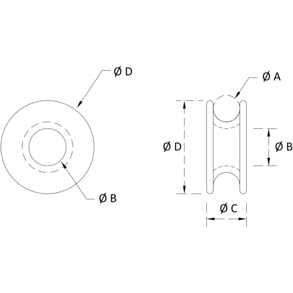 Nodus Duralumin Friction Ring - FRD14, 10mm Line