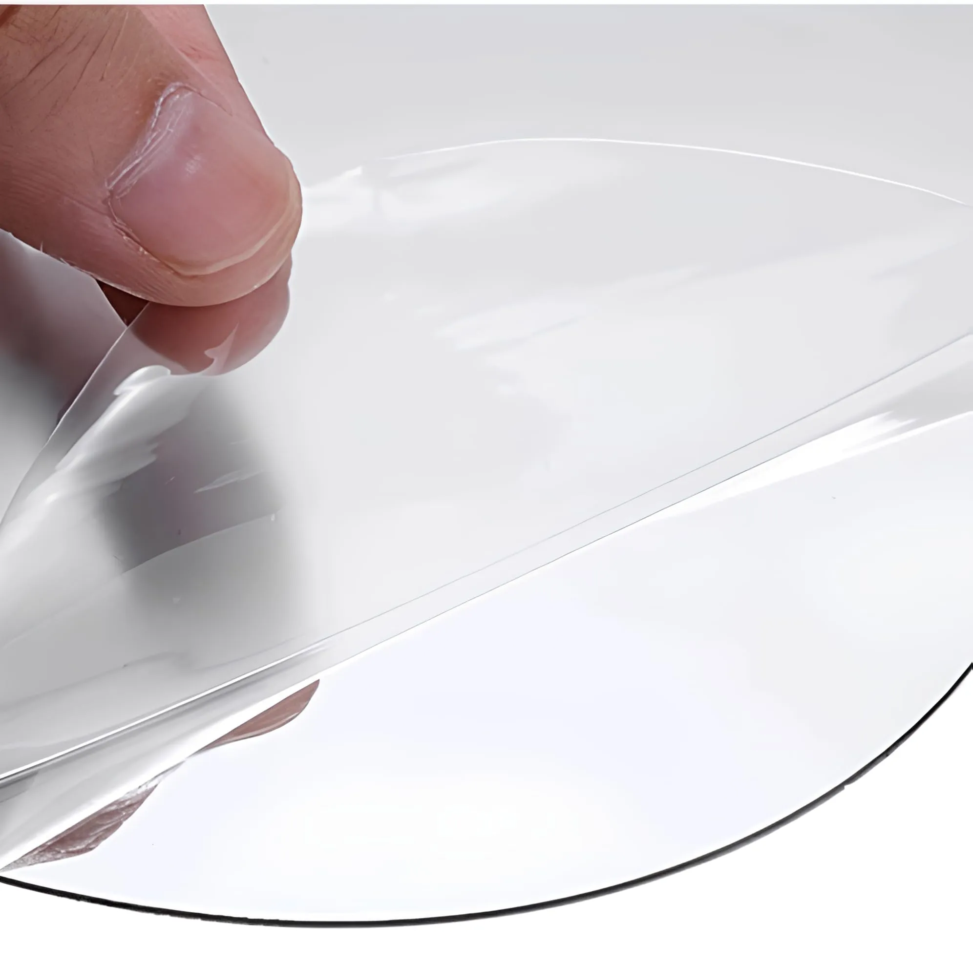 Oval Shape Adhesive Mirror Sticker for Wall on Tiles Bedroom Living Room Basin Mirror Bathroom Wall Mirror Both Side Sticker Unbreakable Plastic Wall Mirror