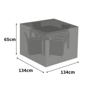 Protector 6000 4 Seater Cube Set Cover Extra Large - Storm Black