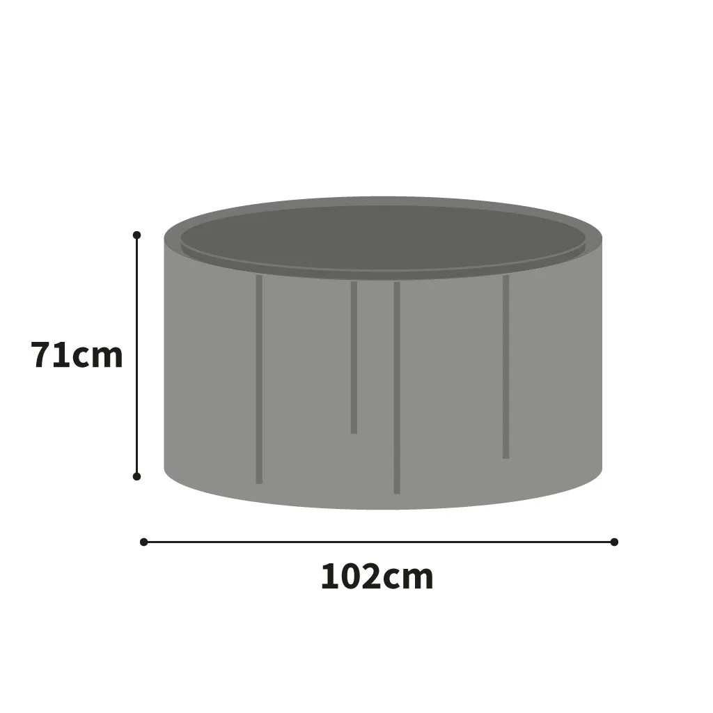 Protector 6000 Circular Table Cover - 4 Seat - Storm Black
