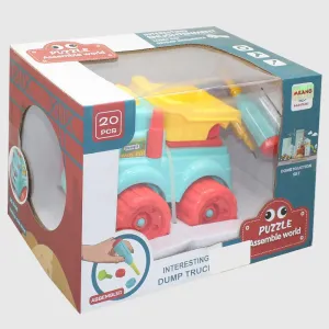 Puzzle Assemble World Interesting Dump Truck 20 Pcs
