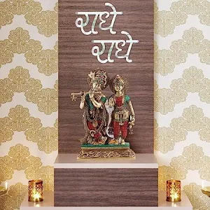 Radhe Radhe Silver Wall Mirrors|Acrylic Stickers|Mirrors|Wall Mirror Stickers|Wall Mirror Decor|Stickers for Wall|Sticker Mirror|Acrylic Mirror|Mirror for Wall|Mirror Stickers.967