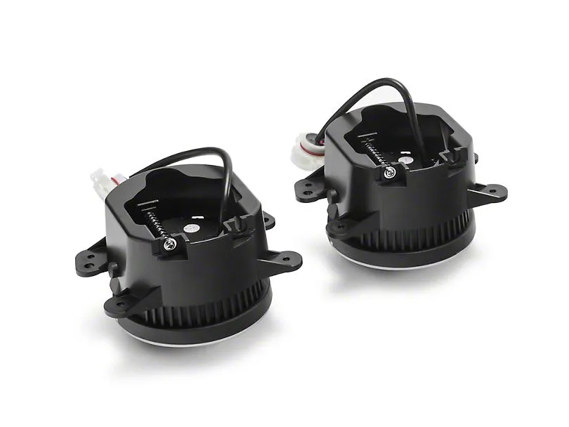 Raxiom LED Fog Lights Jeep Wrangler JK / JL (10-23) [Axial Series - 4" Round LED] Polycarbonate Lenses