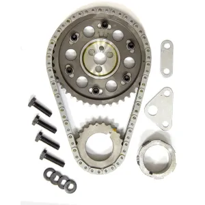 Rollmaster / Romac Gold Series Double Roller Timing Chain Set - Keyway Adjustable - Needle Bearing - Billet  - GM LS-Series CS1265