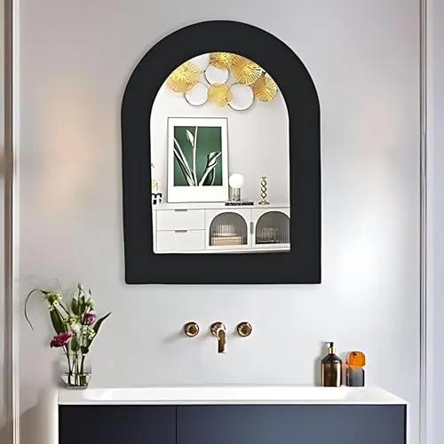Sleek Bathroom/Basin Mirror | Wall Mounted Mirror for Home, Bedroom, Bathroom Reflective Surface (16X20)