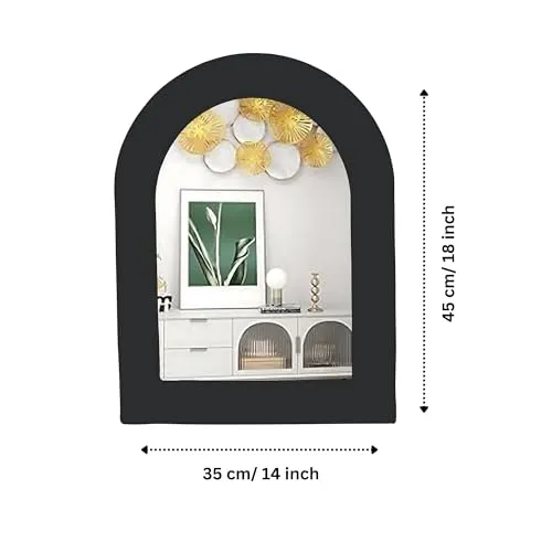 Sleek Bathroom/Basin Mirror | Wall Mounted Mirror for Home, Bedroom, Bathroom Reflective Surface (16X20)