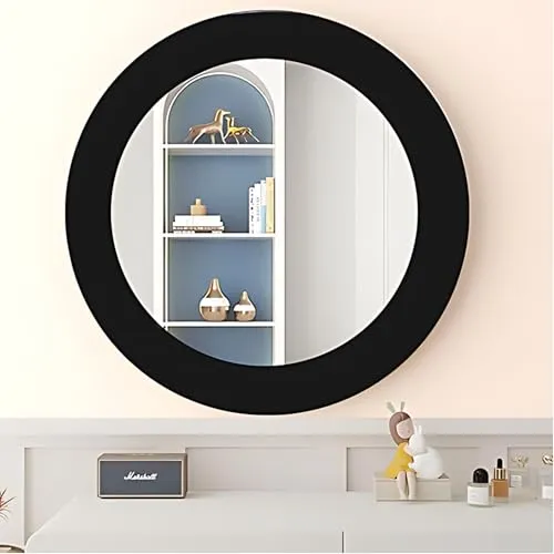 Sleek Round Bathroom/Basin Mirror | Wall Mounted Mirror for Home, Bedroom and Bathroom Reflective Surface | Ideal for Modern Bathrooms (16X20)