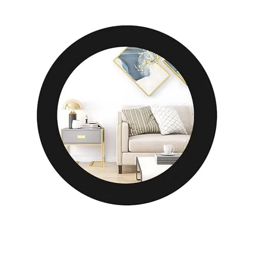 Sleek Round Bathroom/Basin Mirror | Wall Mounted Mirror for Home, Bedroom and Bathroom Reflective Surface | Ideal for Modern Bathrooms (16X20)