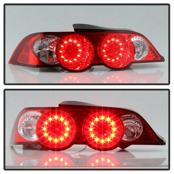 Spyder Acura 02-04 RSX LED Tail Lights Red