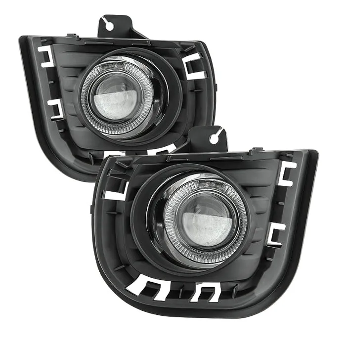 Spyder Halo Projector Fog Lights Scion tC (14-16) [w/ Switch] Clear