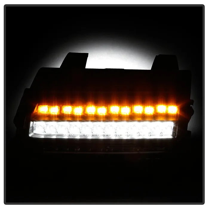 Spyder LED Front Bumper Lights Jeep Gladiator (20-21) [Halogen Model Only] Sequential Signal - Chrome Housing